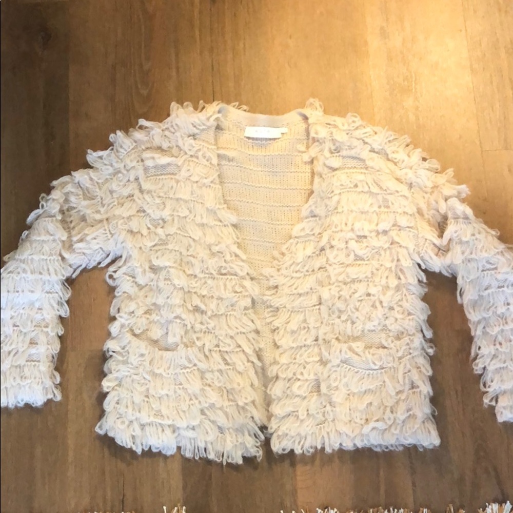 ASTR Cream Furry Cardi